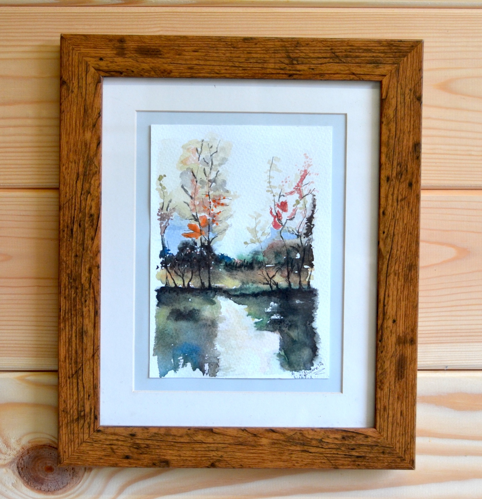 Autumn Lake Scene